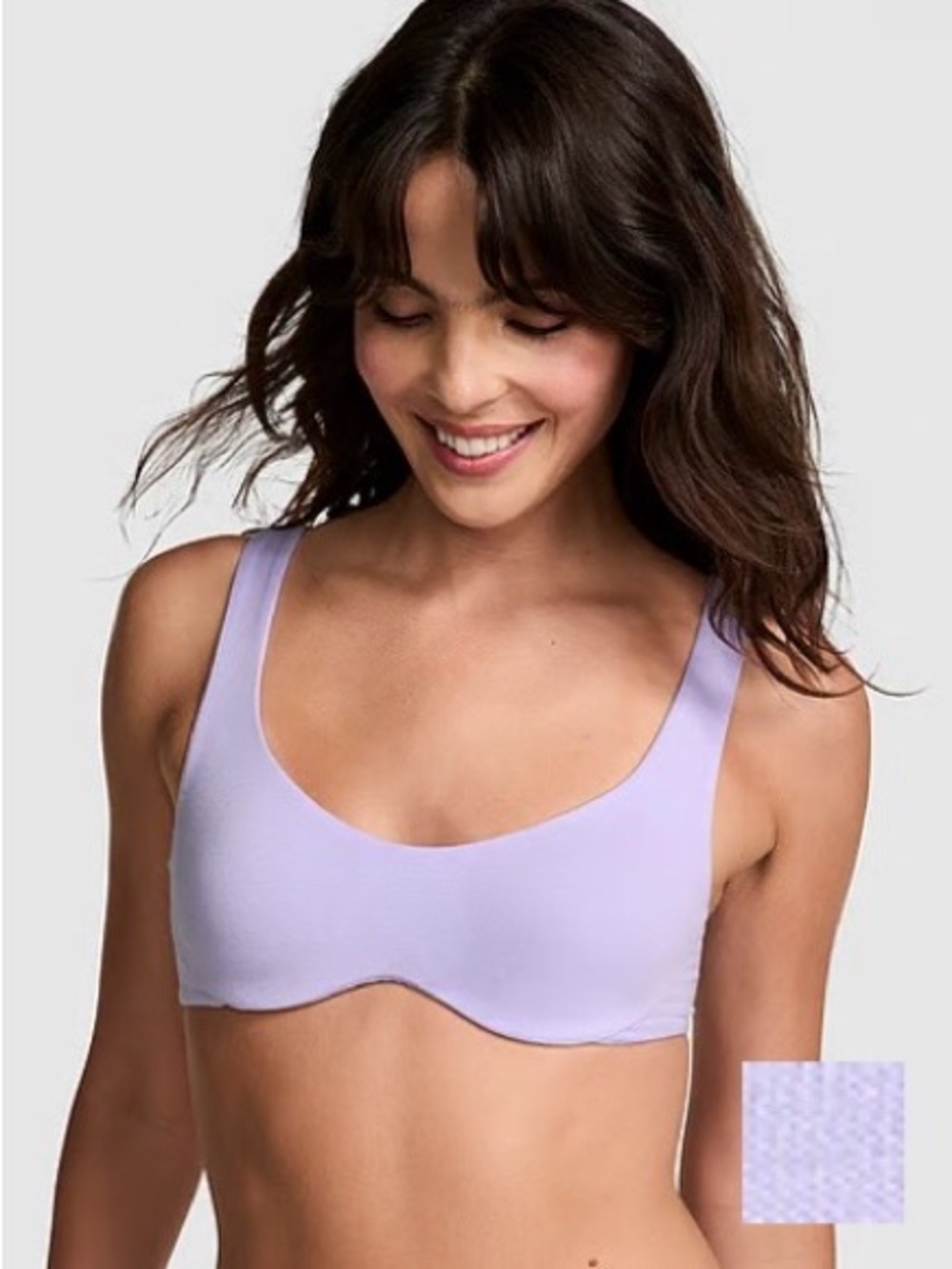 Victoria's Secret PINK Lavender Seamless Scoop Bralette